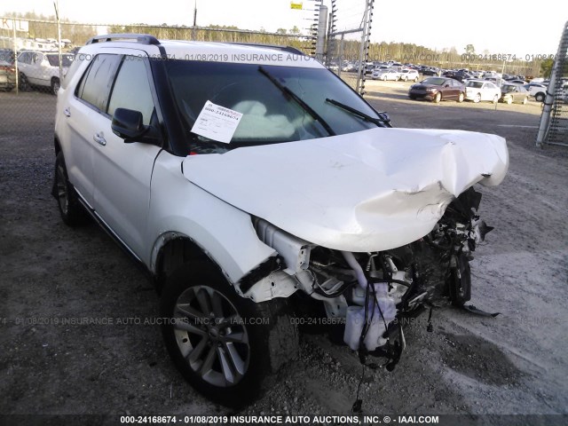 1FM5K7D84EGA96668 - 2014 FORD EXPLORER WHITE photo 1