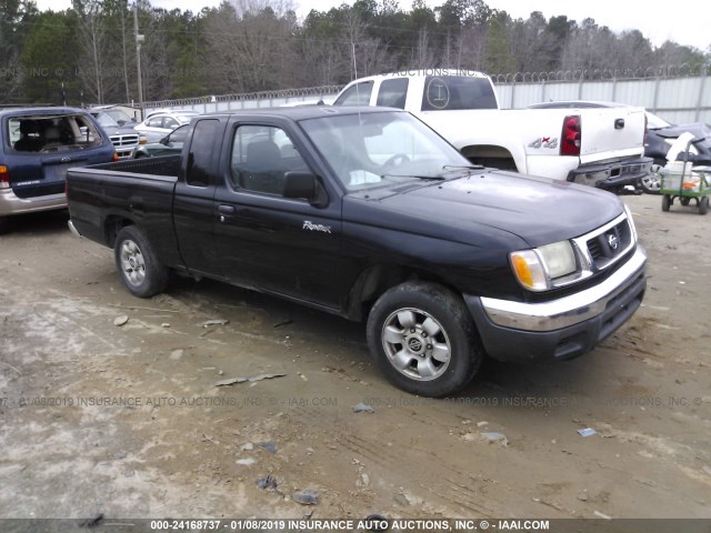 1N6DD26S3YC420921 - 2000 NISSAN FRONTIER KING CAB XE BLACK photo 1