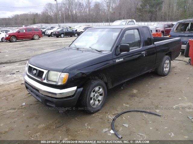 1N6DD26S3YC420921 - 2000 NISSAN FRONTIER KING CAB XE BLACK photo 2