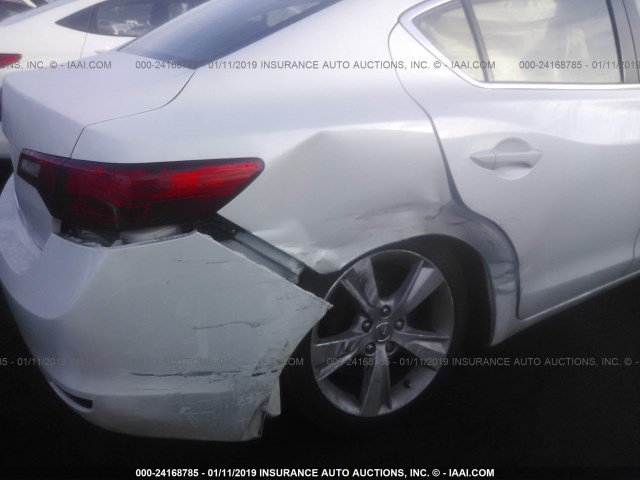 19VDE1F36FE000703 - 2015 ACURA ILX 20 WHITE photo 6