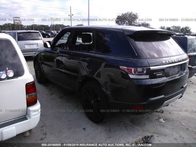 SALWR2WF7EA399328 - 2014 LAND ROVER RANGE ROVER SPORT HSE BLACK photo 3