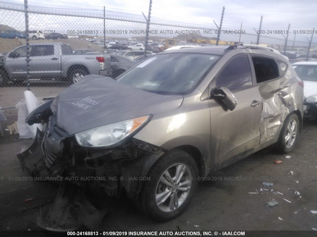 KM8JUCACXCU544663 - 2012 HYUNDAI TUCSON GLS/LIMITED 灰色 照片 2