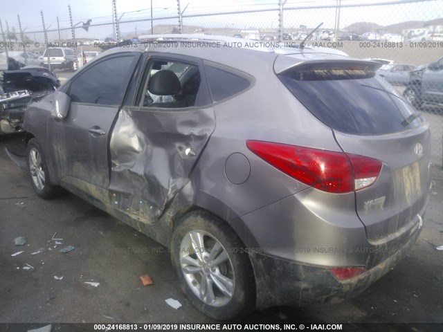 KM8JUCACXCU544663 - 2012 HYUNDAI TUCSON GLS/LIMITED 灰色 照片 3