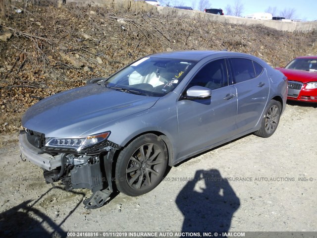 19UUB2F33FA006758 - 2015 ACURA TLX GRAY photo 2