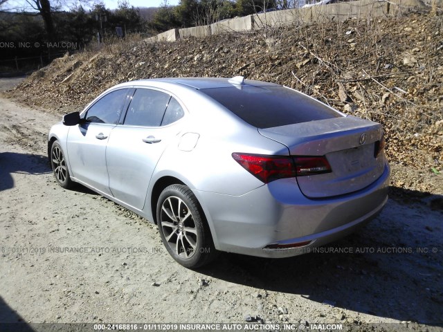 19UUB2F33FA006758 - 2015 ACURA TLX GRAY photo 3