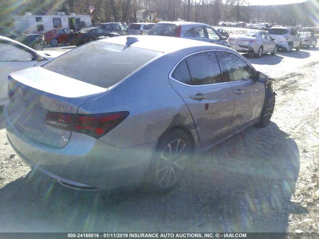 19UUB2F33FA006758 - 2015 ACURA TLX GRAY photo 4