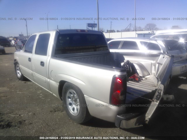 2GCEC13T161178408 - 2006 CHEVROLET SILVERADO C1500 SILVER photo 3