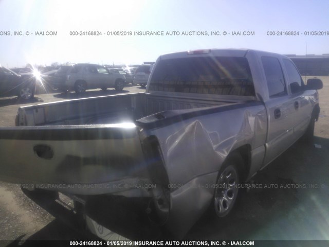 2GCEC13T161178408 - 2006 CHEVROLET SILVERADO C1500 SILVER photo 4