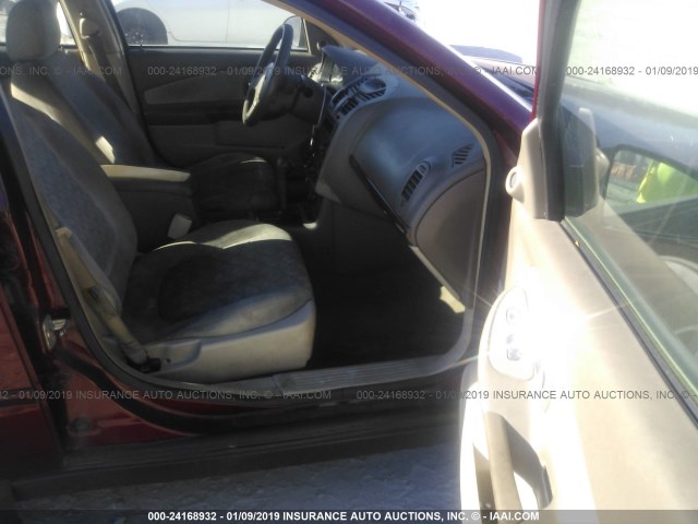 1G1ZT54885F177386 - 2005 CHEVROLET MALIBU LS Bordo foto 5