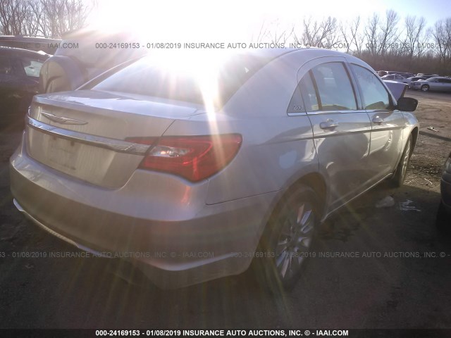 1C3CCBABXCN100523 - 2012 CHRYSLER 200 LX SILVER photo 4