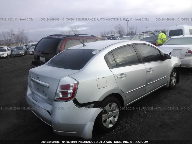 3N1AB6AP6AL681561 - 2010 NISSAN SENTRA 2.0/2.0S/SR/2.0SL SILVER photo 4