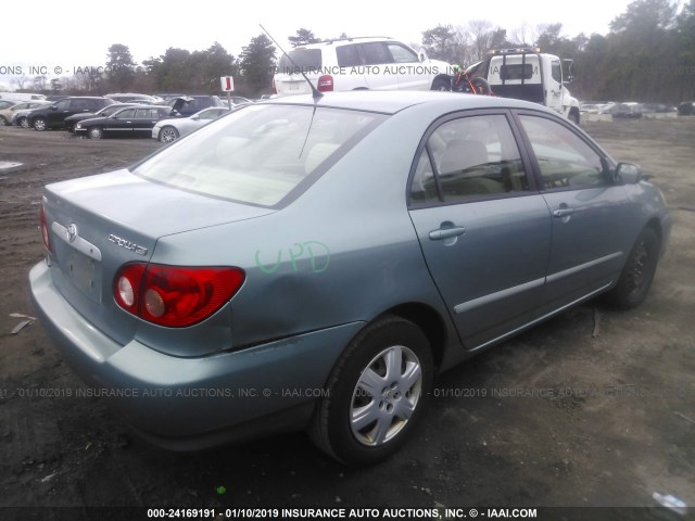 2T1BR32E06C683325 - 2006 TOYOTA COROLLA CE/LE/S TURQUOISE photo 4