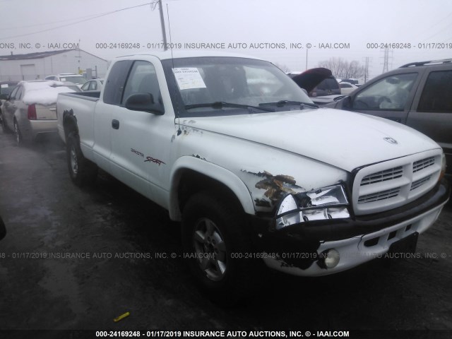 1B7GG22Y8XS296862 - 1999 DODGE DAKOTA WHITE photo 1