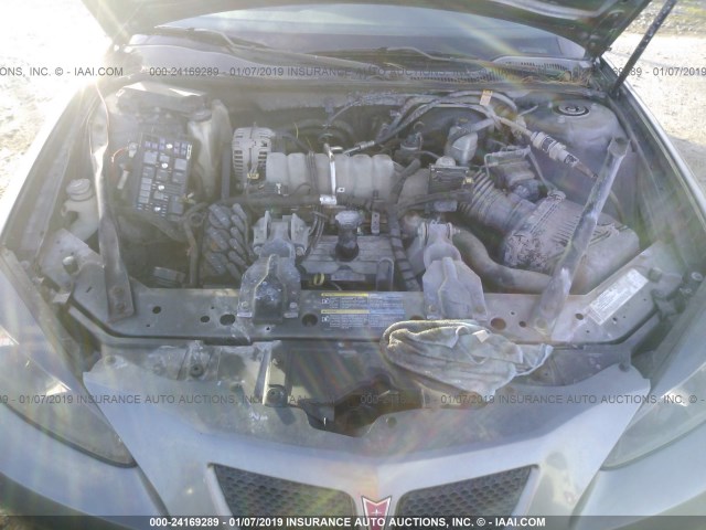 2G2WS522951270716 - 2005 PONTIAC GRAND PRIX GT GRAY photo 10