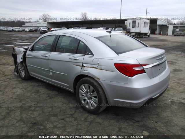 1C3BC4FBXBN545570 - 2011 CHRYSLER 200 LX SILVER photo 3