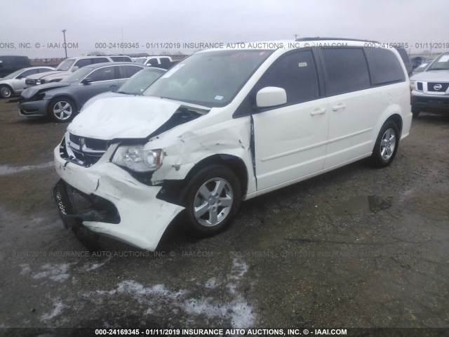 2D4RN3DGXBR630122 - 2011 DODGE GRAND CARAVAN MAINSTREET WHITE photo 2