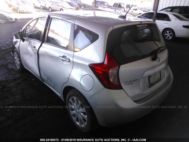 3N1CE2CP2GL358851 - 2016 NISSAN VERSA NOTE S/S PLUS/SV/SL/SR SILVER photo 3
