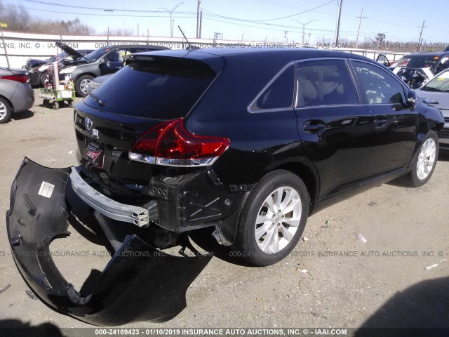 4T3ZA3BB4DU073104 - 2013 TOYOTA VENZA LE/XLE BLACK photo 4