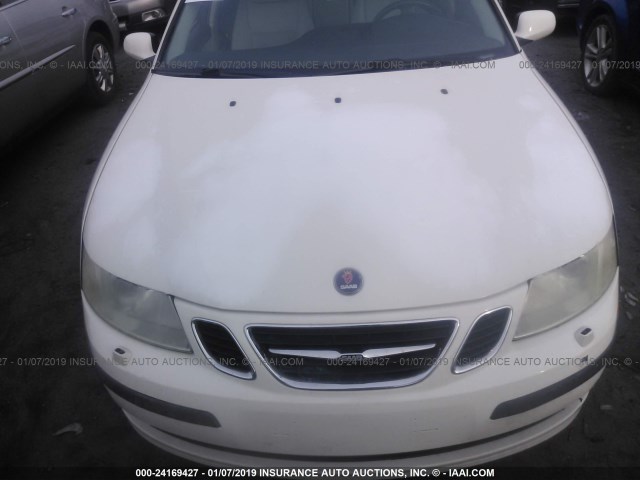 YS3FD46Y571139833 - 2007 SAAB 9-3 2.0T WHITE photo 6