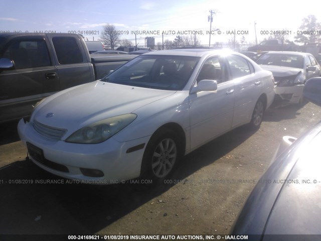 JTHBF30GX36019788 - 2003 LEXUS ES 300 WHITE photo 2