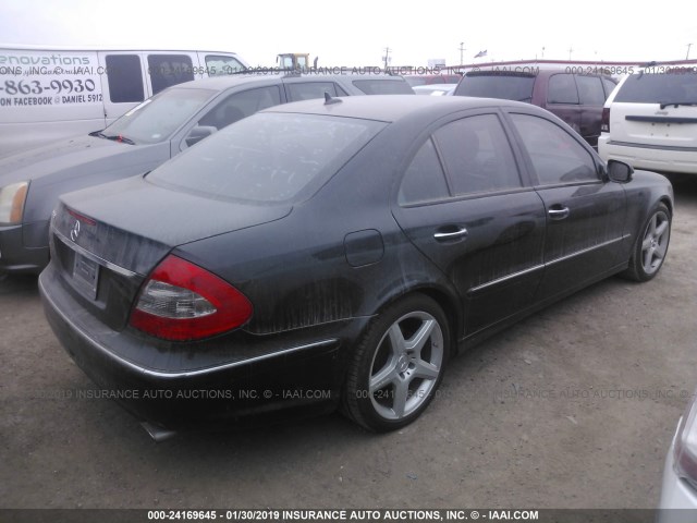 WDBUF56X09B432511 - 2009 MERCEDES-BENZ E 350 BLACK photo 4