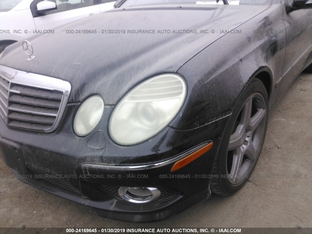 WDBUF56X09B432511 - 2009 MERCEDES-BENZ E 350 BLACK photo 6