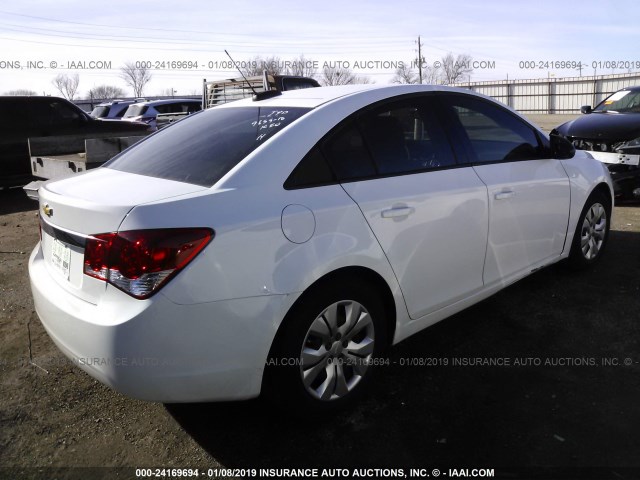 1G1PC5SH5G7157006 - 2016 CHEVROLET CRUZE LIMITED LS WHITE photo 4