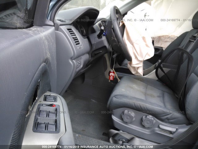 5FNYF28137B003402 - 2007 HONDA PILOT LX BLUE photo 5