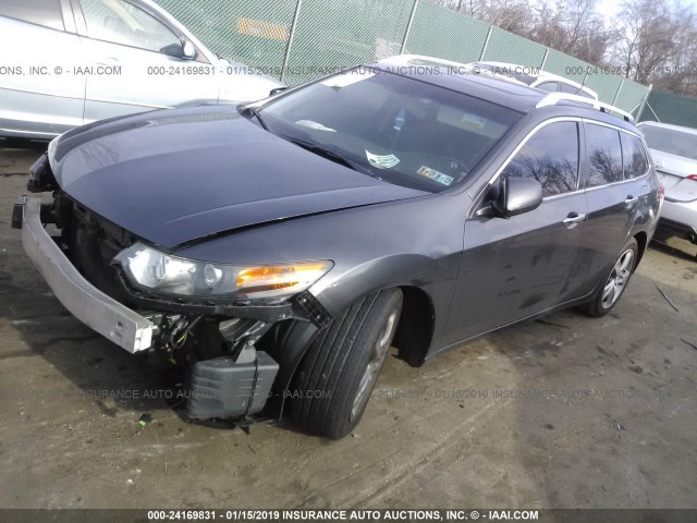 JH4CW2H67CC002927 - 2012 ACURA TSX TECH GRAY photo 2