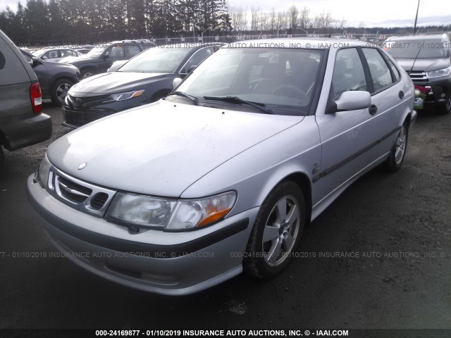 YS3DF58K322029141 - 2002 SAAB 9-3 SE SILVER photo 2