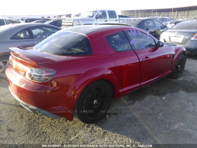 JM1FE17N250142974 - 2005 MAZDA RX8 RED photo 4