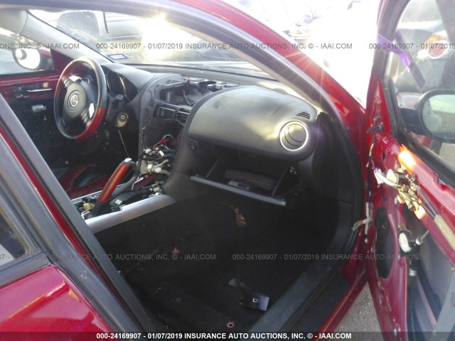 JM1FE17N250142974 - 2005 MAZDA RX8 RED photo 5