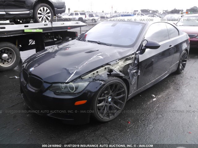 WBSWD93588PY41991 - 2008 BMW M3 BLACK photo 2