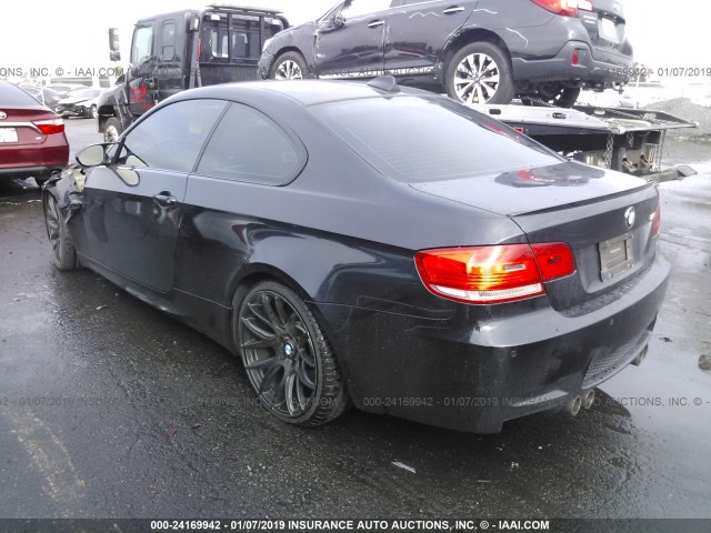 WBSWD93588PY41991 - 2008 BMW M3 BLACK photo 3