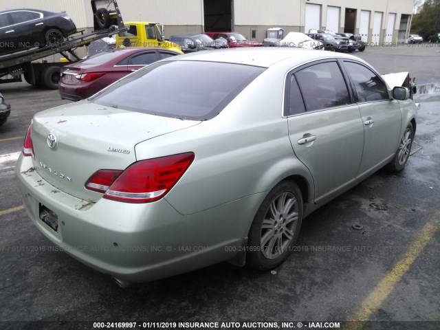 4T1BK36B36U123270 - 2006 TOYOTA AVALON XL/XLS/TOURING/LIMITED GREEN photo 4