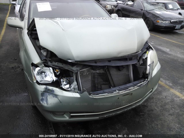 4T1BK36B36U123270 - 2006 TOYOTA AVALON XL/XLS/TOURING/LIMITED GREEN photo 6