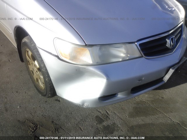 2HKRL18012H552055 - 2002 HONDA ODYSSEY EXL SILVER photo 6