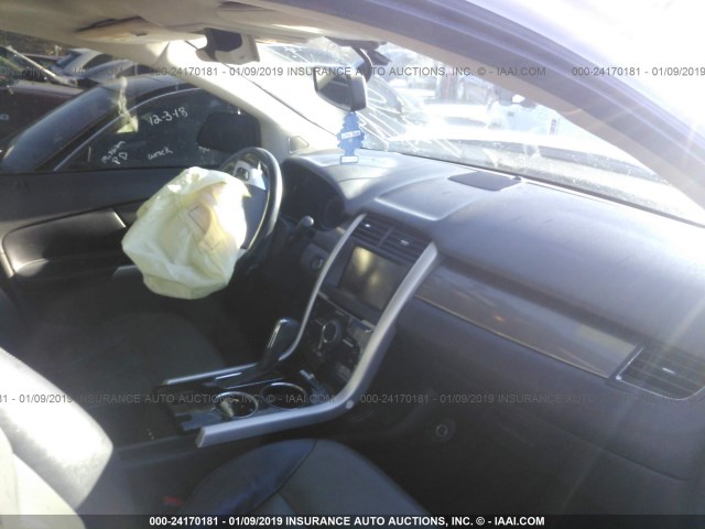 2FMDK4AK1DBB52470 - 2013 FORD EDGE SPORT WHITE photo 5