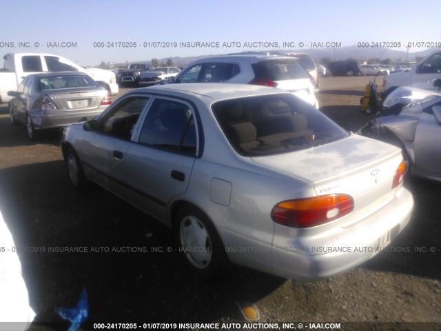 1Y1SK52811Z434651 - 2001 CHEVROLET GEO PRIZM LSI SILVER photo 3