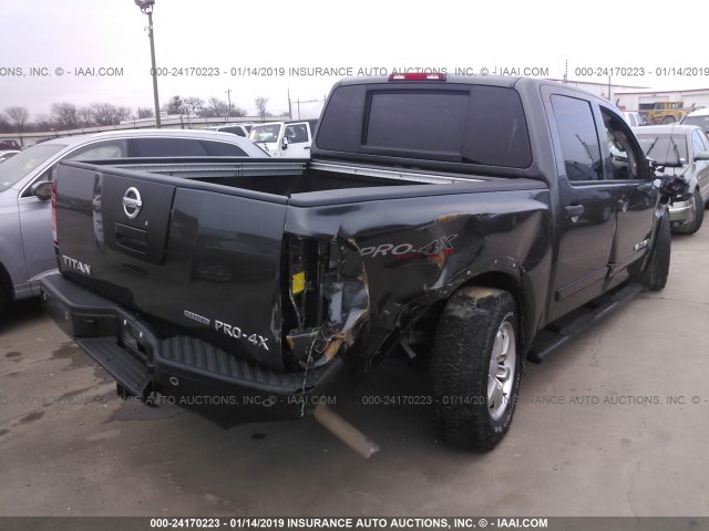 1N6BA0EC5CN322095 - 2012 NISSAN TITAN S/SV/SL/PRO-4X GRAY photo 4