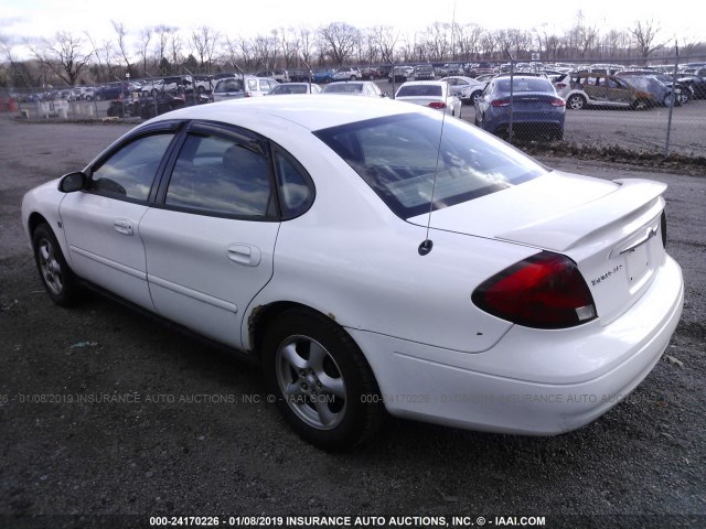 1FAFP55S73G232724 - 2003 FORD TAURUS SES WHITE photo 3