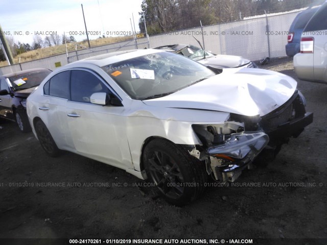 1N4AA5AP1EC471726 - 2014 NISSAN MAXIMA S/SV WHITE photo 1