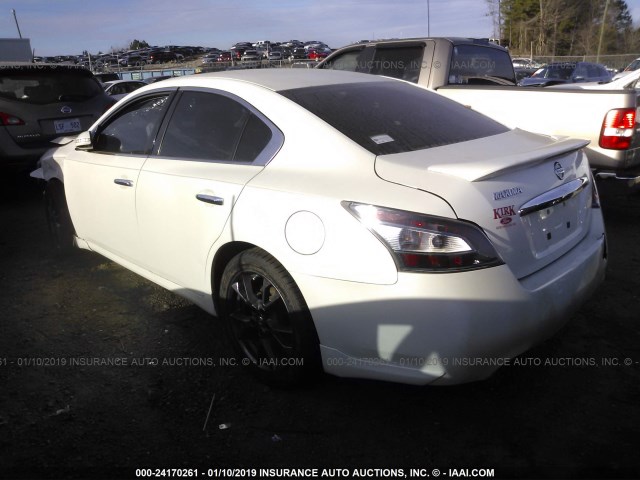 1N4AA5AP1EC471726 - 2014 NISSAN MAXIMA S/SV WHITE photo 3