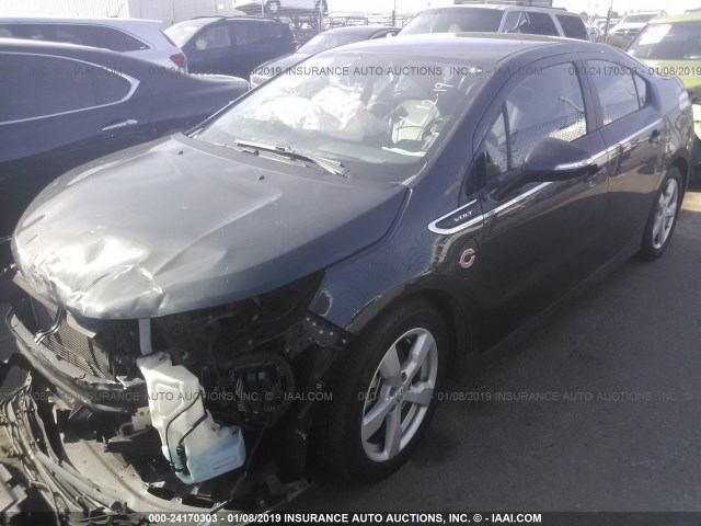 1G1RF6E4XEU157791 - 2014 CHEVROLET VOLT GRAY photo 2