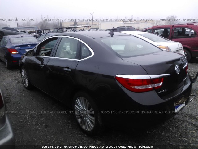 1G4PP5SK7E4140855 - 2014 BUICK VERANO BROWN photo 3