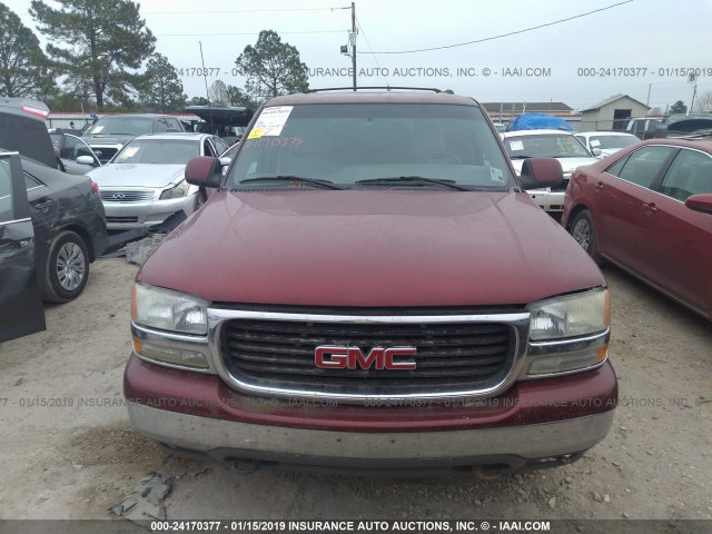 1GKEC16Z52J168341 - 2002 GMC YUKON XL C1500 RED photo 6