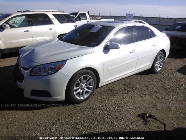 1G11C5SL7FF211839 - 2015 CHEVROLET MALIBU 1LT WHITE photo 2