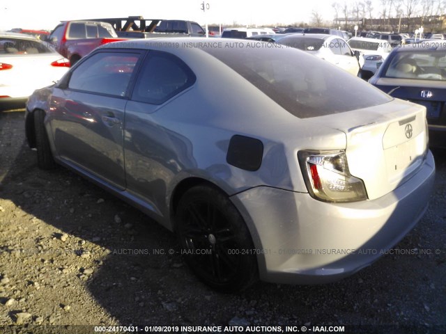 JTKJF5C77B3008261 - 2011 TOYOTA SCION TC ნაცრისფერი ფოტო 3