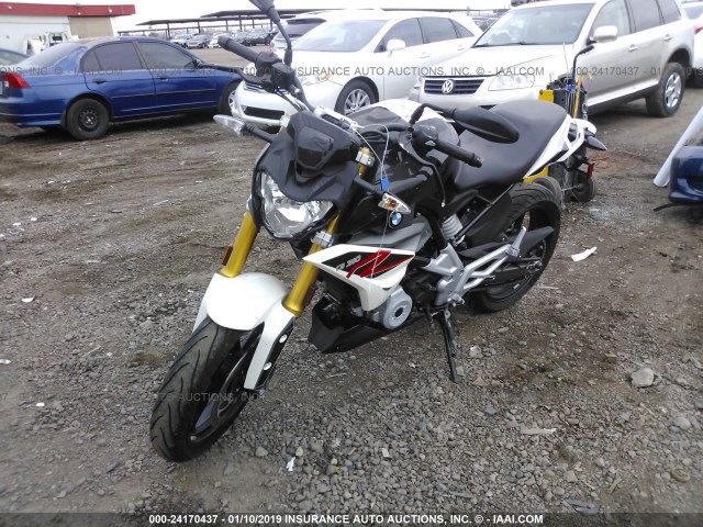 WB30G1100JR853452 - 2018 BMW G310 R WHITE photo 2