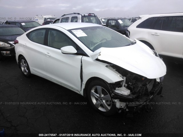 5NPDH4AE1DH423531 - 2013 HYUNDAI ELANTRA GLS/LIMITED WHITE photo 1